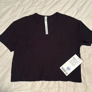 Lululemon “Ribbed Modal-Cotton T-shirt”